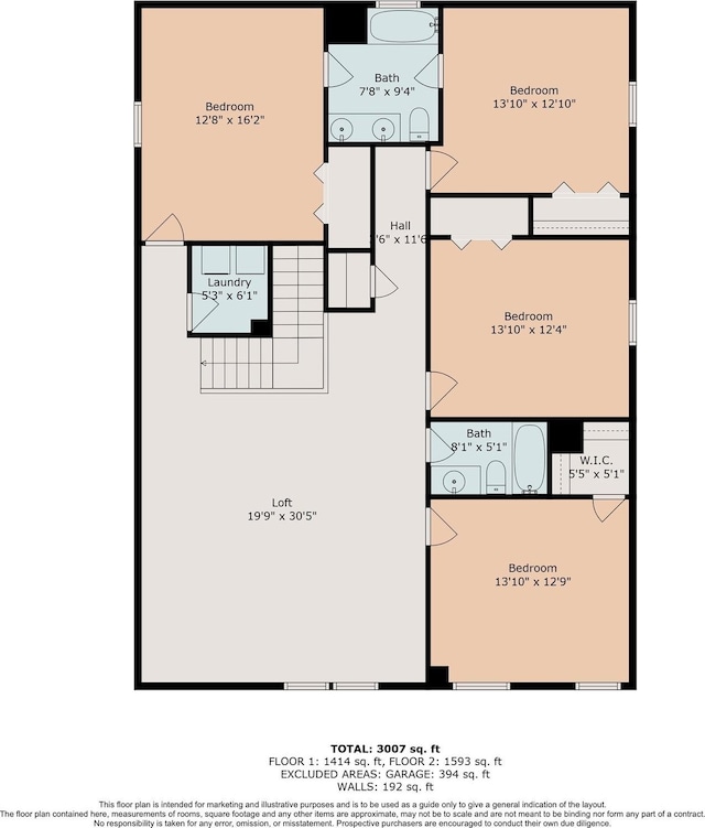 8234 Nagy Hill St, Spring, TX 77379 - view of room layout