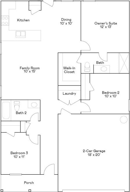 433 Tejas Trl, Waller, TX 77484 - view of home floor plan
