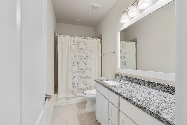 6126 Garden Lakes Ln, Sugar Land, TX 77479 - full bathroom featuring vanity, tile patterned flooring, and shower / bath combo