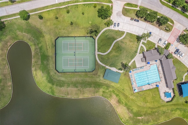 13731 Pedernales Ct, Cypress, TX 77429 - aerial overview of property's location featuring a pool area