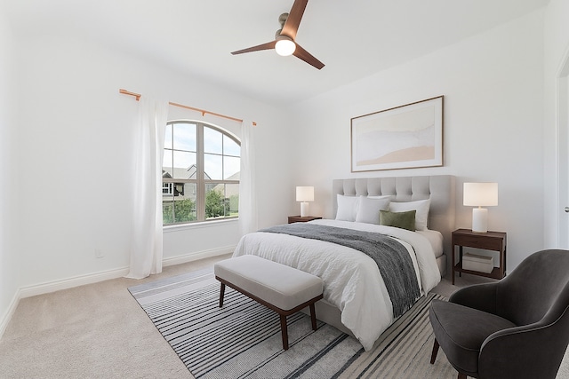 13731 Pedernales Ct, Cypress, TX 77429 - bedroom with light carpet and ceiling fan