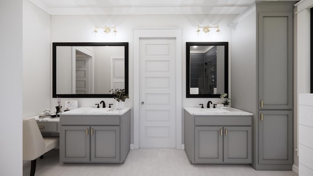 4935 Ward Bend Rd, Sealy, TX 77474 - full bath with two vanities and a shower