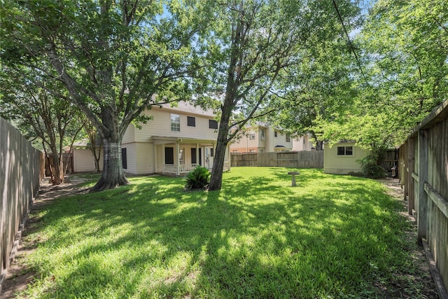 15207 Hillside Park Way, Cypress, TX 77433 - fenced backyard featuring a storage unit