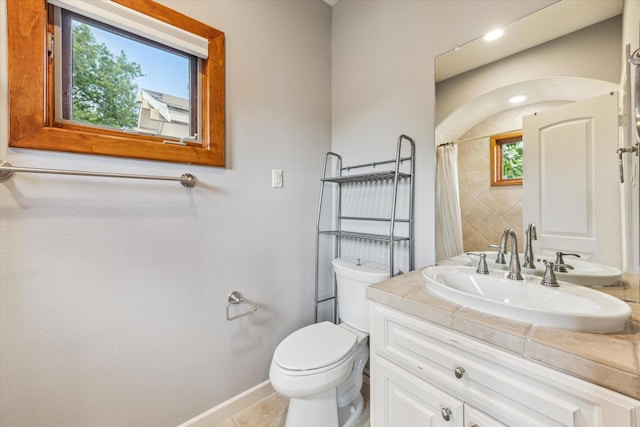 1851 Harold St, Houston, TX 77098 - full bath with vanity and a shower with curtain