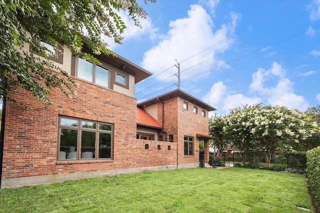 1851 Harold St, Houston, TX 77098 - rear view of property with brick siding