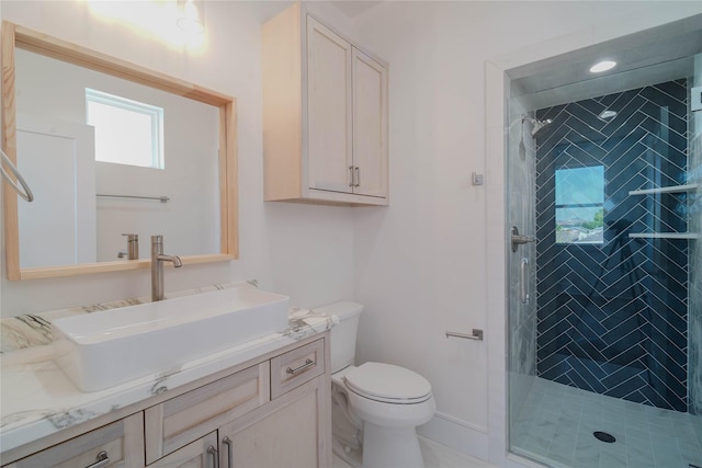 5439 Darling St, Houston, TX 77007 - full bath featuring vanity and a stall shower