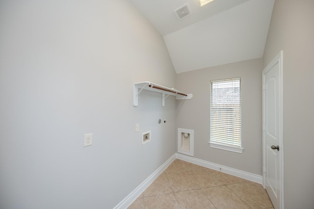 27907 Brandy Creek Ln, Fulshear, TX 77441 - washroom featuring hookup for an electric dryer, hookup for a gas dryer, hookup for a washing machine, and light tile patterned floors