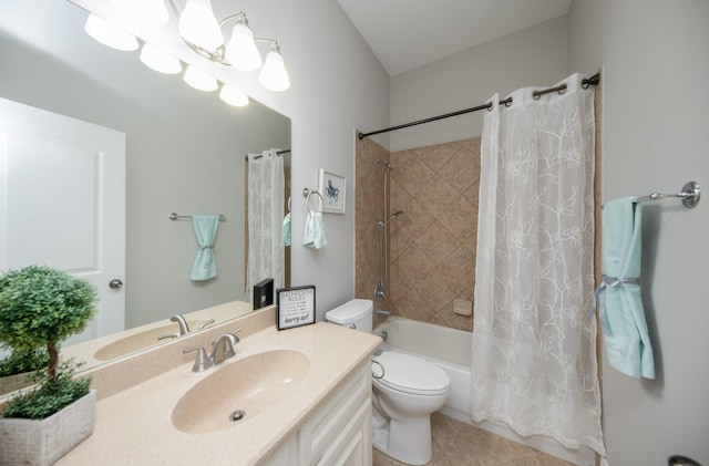 27907 Brandy Creek Ln, Fulshear, TX 77441 - bathroom with vanity, shower / bath combo with shower curtain, and tile patterned flooring