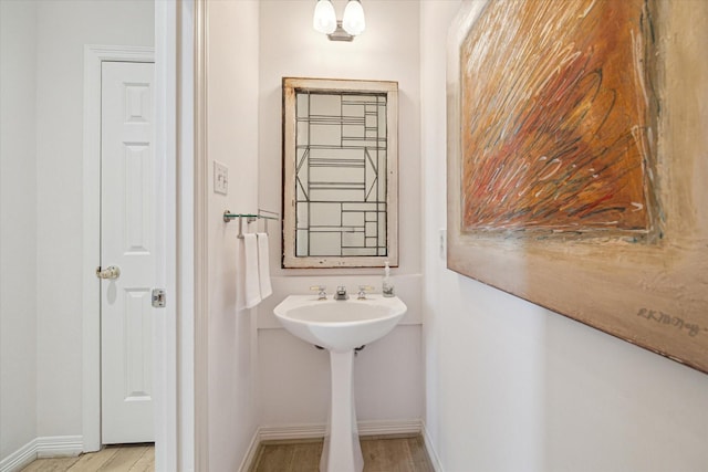 2019 Hazard St, Houston, TX 77019 - bathroom featuring wood finished floors
