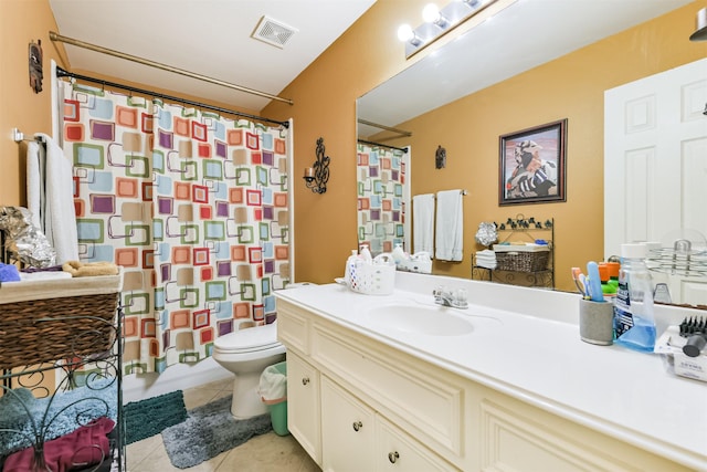 18115 Stone Angel Dr, Humble, TX 77346 - full bath featuring tile patterned flooring, vanity, and a shower with shower curtain