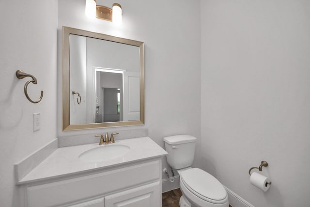 14807 Providence Manor Way, Cypress, TX 77429 - bathroom featuring vanity and wood finished floors