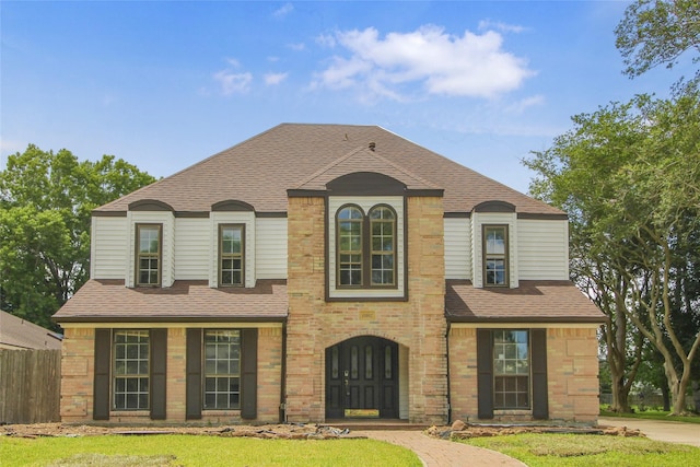 15102 Torry Pines Rd, Houston, TX 77062 - french country style house with roof with shingles and brick siding