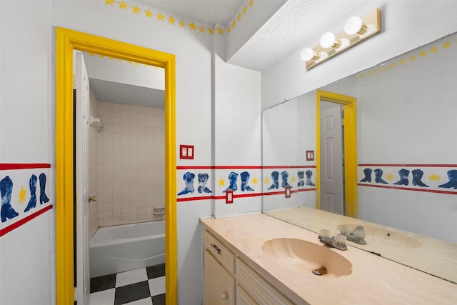 12223 Gladewick Dr, Houston, TX 77077 - full bath featuring vanity and tub / shower combination