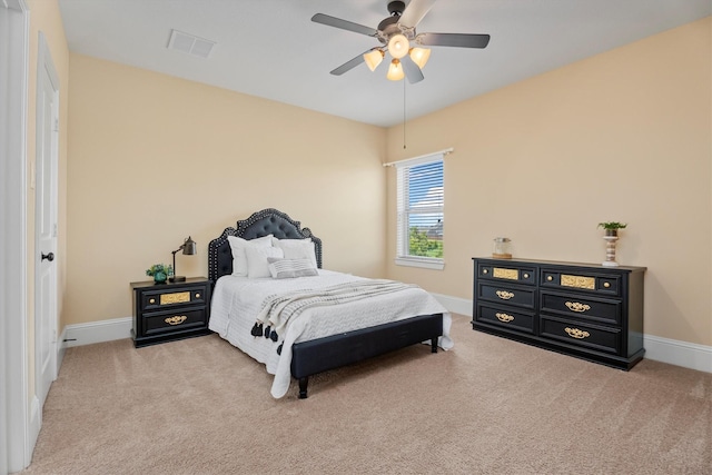 12919 Arlington Meadows Ln, Tomball, TX 77377 - carpeted bedroom featuring baseboards and ceiling fan