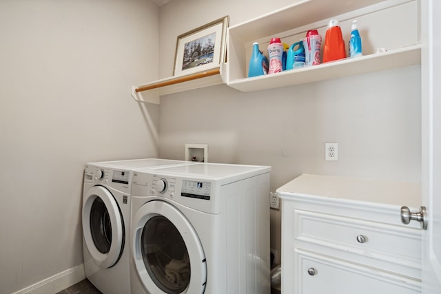 5706 Blossom St, Houston, TX 77007 - washroom featuring washing machine and dryer and baseboards