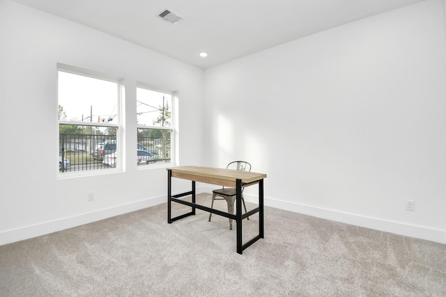 4802 Elysian St Unit C, Houston, TX 77009 - unfurnished office with carpet flooring and recessed lighting