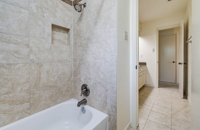 3623 Beech Hill Dr, Spring, TX 77388 - full bath featuring shower / bath combination, tile patterned floors, and vanity