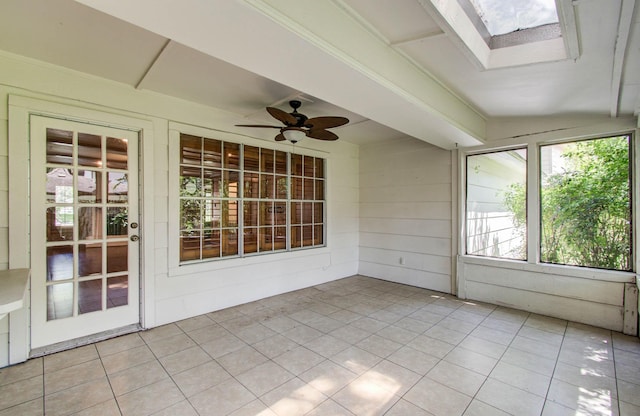 3623 Beech Hill Dr, Spring, TX 77388 - unfurnished sunroom featuring ceiling fan