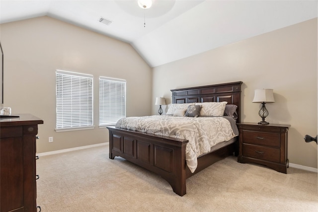30607 N Sulphur Creek Dr, Magnolia, TX 77355 - bedroom with lofted ceiling and light colored carpet