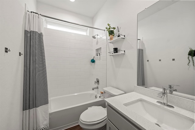 14320 Yellow Hawthorn Ct, Conroe, TX 77384 - bathroom with vanity and shower / tub combo with curtain