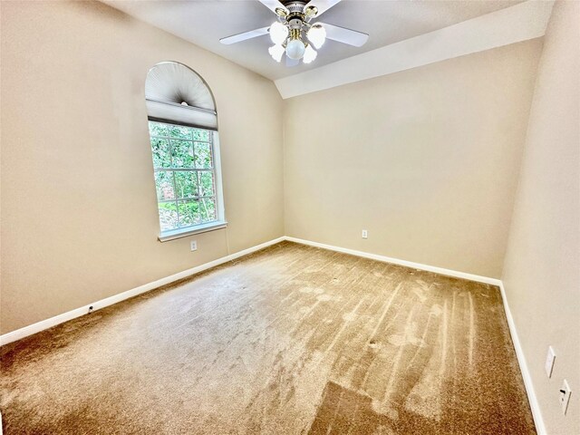 2716 W Oaks Cir E, Pearland, TX 77584 - carpeted empty room with baseboards and a ceiling fan