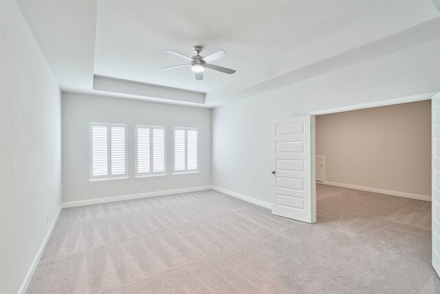 237 Patina Sorrel Dr, Montgomery, TX 77316 - carpeted spare room with ceiling fan and a raised ceiling