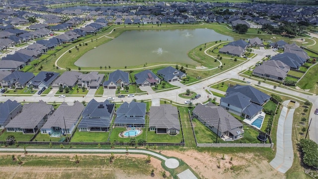 20519 Grazing Foal Ln, Tomball, TX 77377 - aerial perspective of suburban area featuring a large body of water