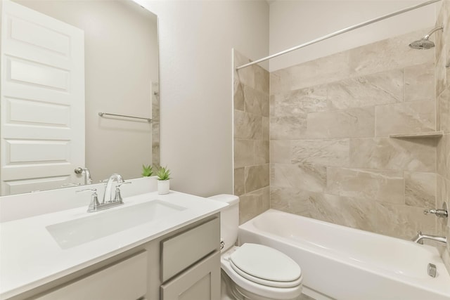 20519 Grazing Foal Ln, Tomball, TX 77377 - bathroom featuring vanity and bathtub / shower combination