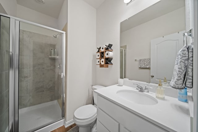 4807 Wellington Manor Ct, Katy, TX 77493 - bathroom featuring vanity and a stall shower