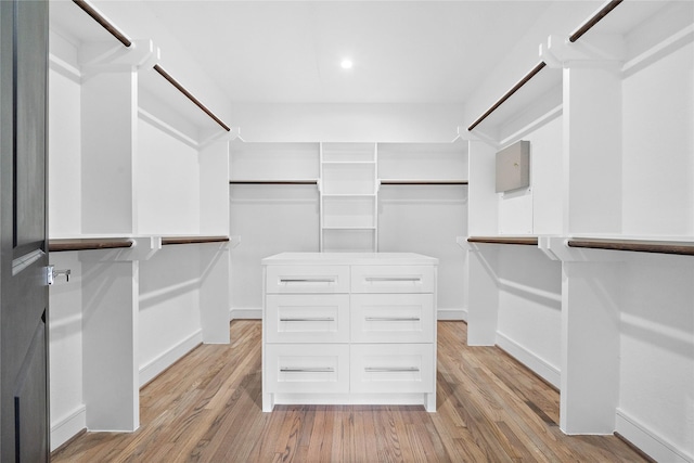 1011 E 28th St, Houston, TX 77009 - walk in closet featuring light wood-style flooring