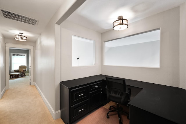 5523 Harvest Oak Landing Dr, Spring, TX 77386 - office area with light carpet and baseboards
