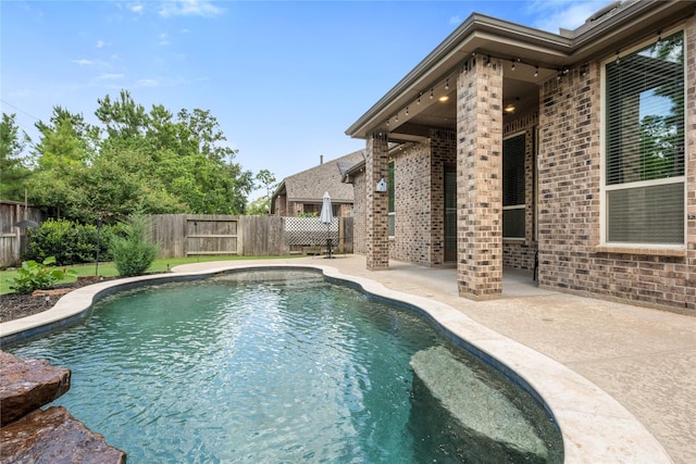 16711 Ramsay Cascades Dr, Humble, TX 77346 - view of pool featuring a patio area and a fenced backyard
