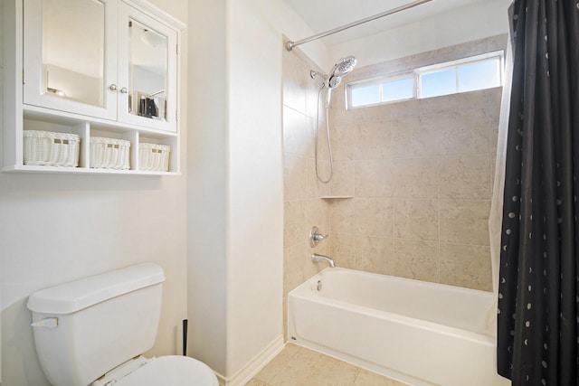 20692 Oakhurst Meadows Dr, Porter, TX 77365 - bathroom with shower / bath combo and tile patterned flooring