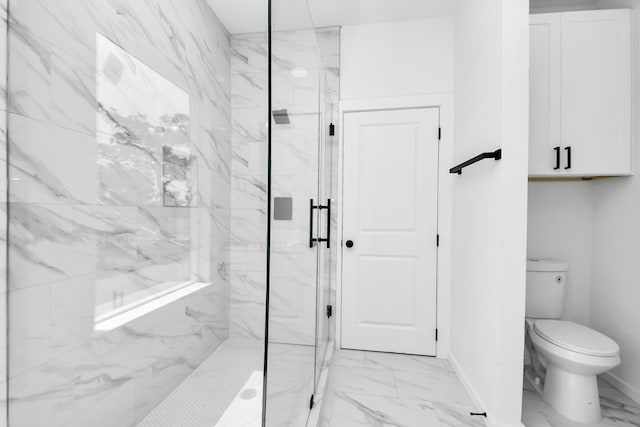 8023 Brandon St, Houston, TX 77051 - bathroom with a marble finish shower and marble look tiles