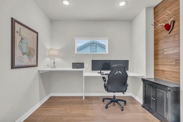 97 La Costa Dr, Montgomery, TX 77356 - office area with recessed lighting and wood finished floors