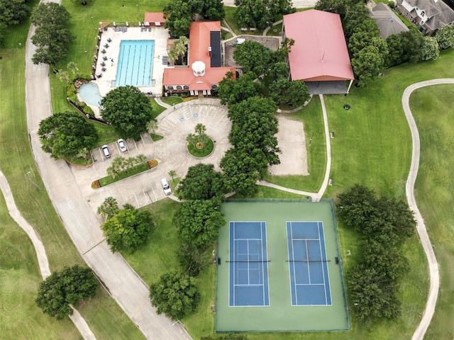 11506 Amber Canyon Dr, Houston, TX 77095 - bird's eye view of a pool area