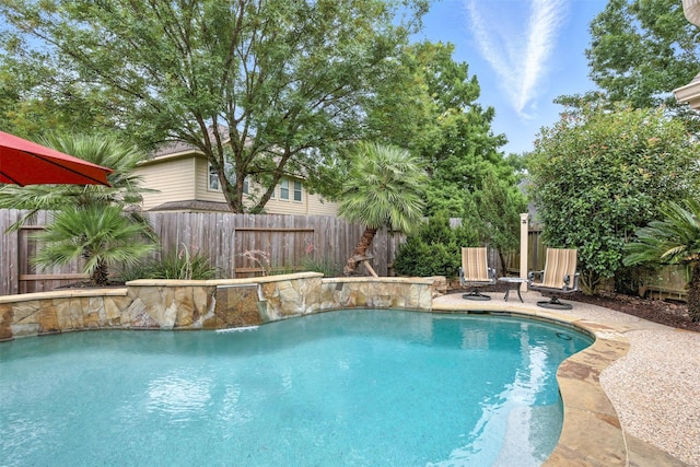 11506 Amber Canyon Dr, Houston, TX 77095 - view of pool featuring a fenced backyard