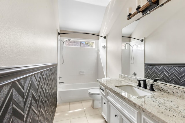 7127 Vermejo Park Ln, Humble, TX 77346 - full bath featuring vanity, shower / washtub combination, and tile patterned floors