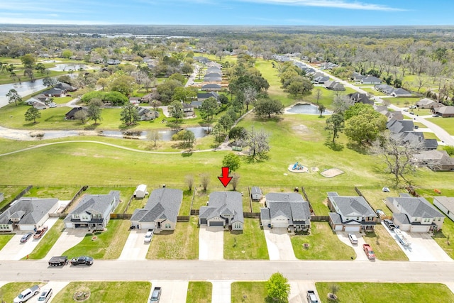 541 Green Meadows Dr, West Columbia, TX 77486 - aerial view of property's location featuring a nearby body of water and nearby suburban area