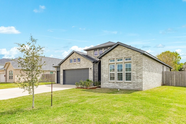 541 Green Meadows Dr, West Columbia, TX 77486 - view of front of house featuring concrete driveway, a garage, and brick siding