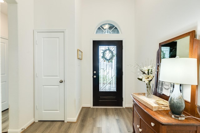 541 Green Meadows Dr, West Columbia, TX 77486 - foyer featuring light wood-style flooring and baseboards