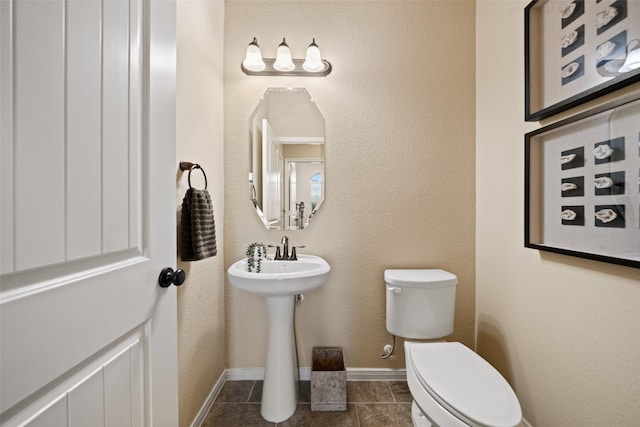 10002 Mahaffey Rd, Tomball, TX 77375 - half bath featuring tile patterned flooring and toilet