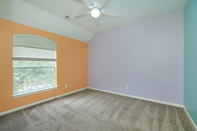 17430 Autumn Oak Way, Spring, TX 77379 - carpeted spare room with ceiling fan and lofted ceiling