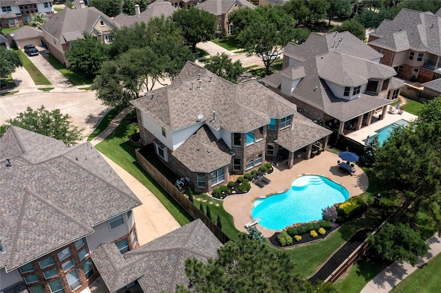 26635 Godfrey Cove Ct, Katy, TX 77494 - aerial view of residential area featuring a pool area