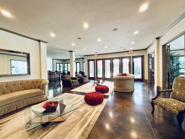 2400 Mccue Rd Unit 345, Houston, TX 77056 - community lobby with crown molding and recessed lighting