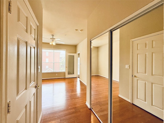 2400 Mccue Rd Unit 345, Houston, TX 77056 - corridor with wood finished floors and baseboards