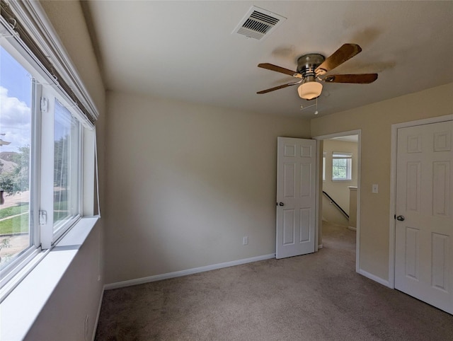 7206 Sunburst Meadow Dr, Houston, TX 77083 - empty room with light carpet and ceiling fan