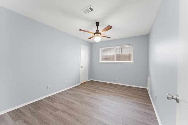 9310 Carvel Ln, Houston, TX 77036 - spare room featuring a ceiling fan and wood finished floors
