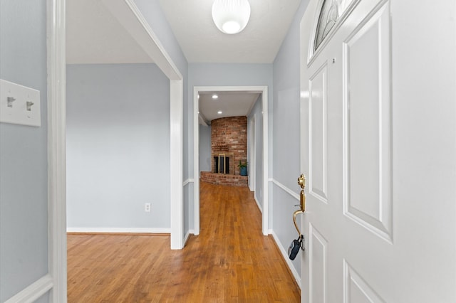 9310 Carvel Ln, Houston, TX 77036 - hall with light wood-style flooring