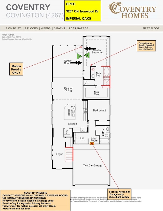3267 Old Ironwood, Spring, TX 77386 - view of home floor plan